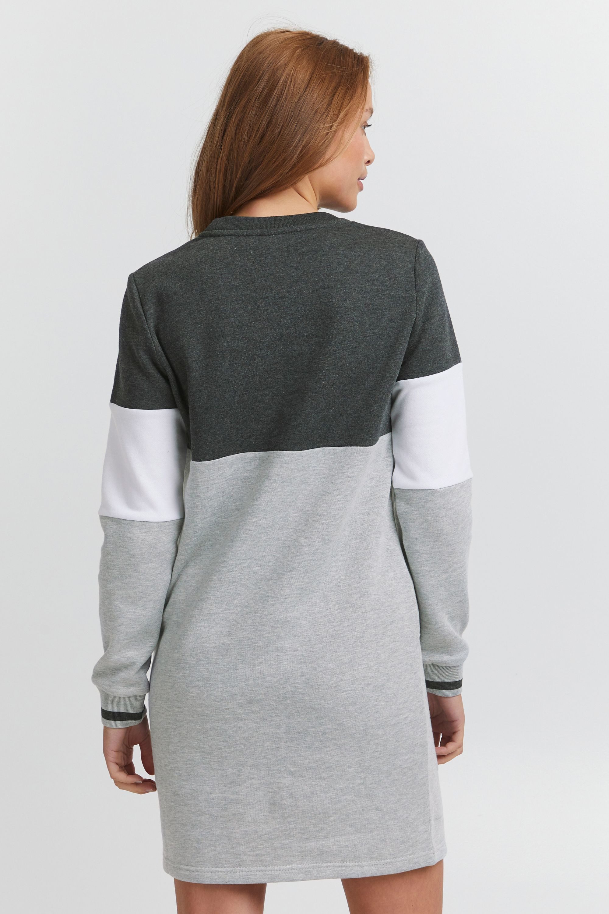 OXMO Sweatkleid OXSweat Sweatkleid in Colourblock-Optik