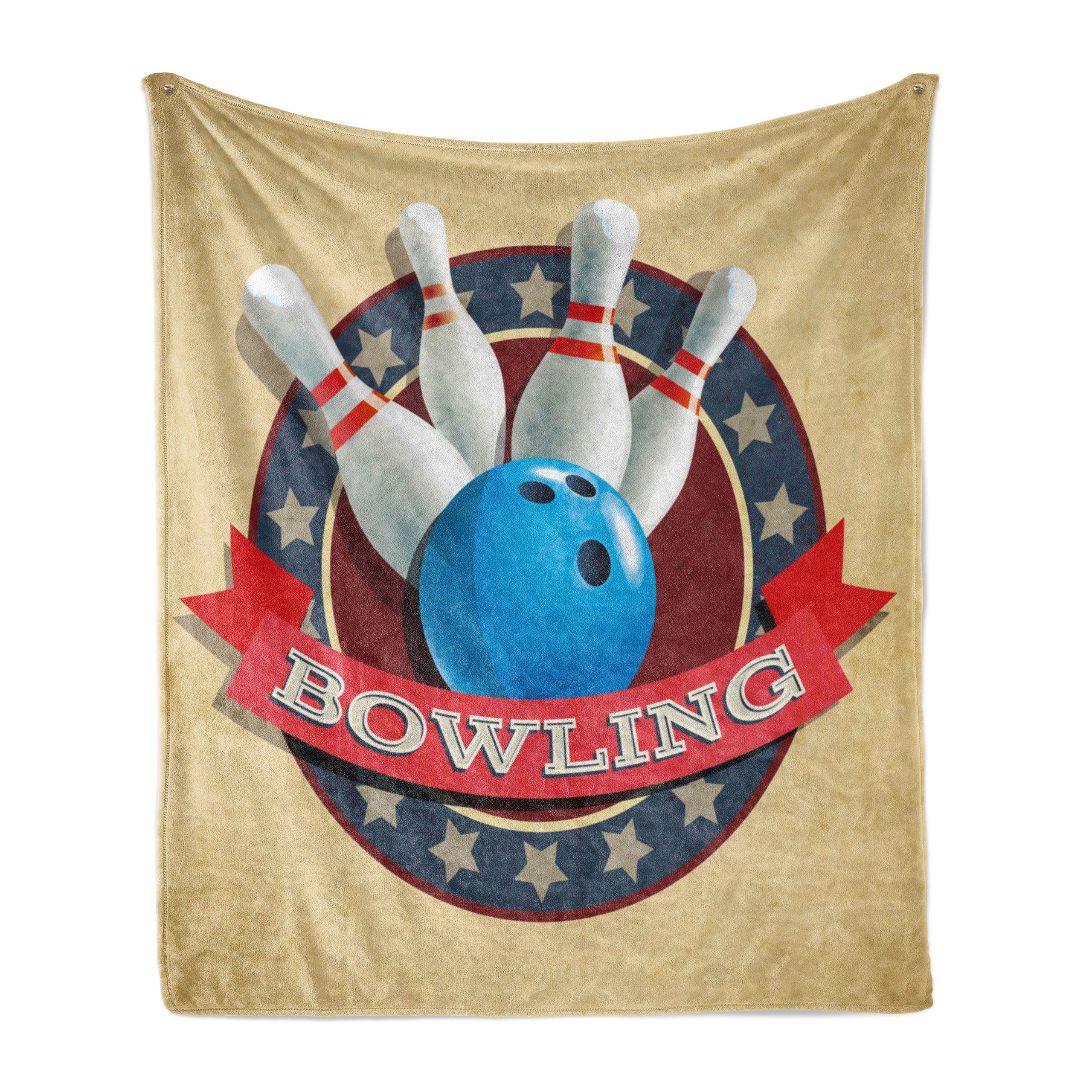 Plüsch Bowling-Party Emblem Gemütlicher den Sport Abakuhaus, Circular Innen- Wohndecke und Außenbereich, für