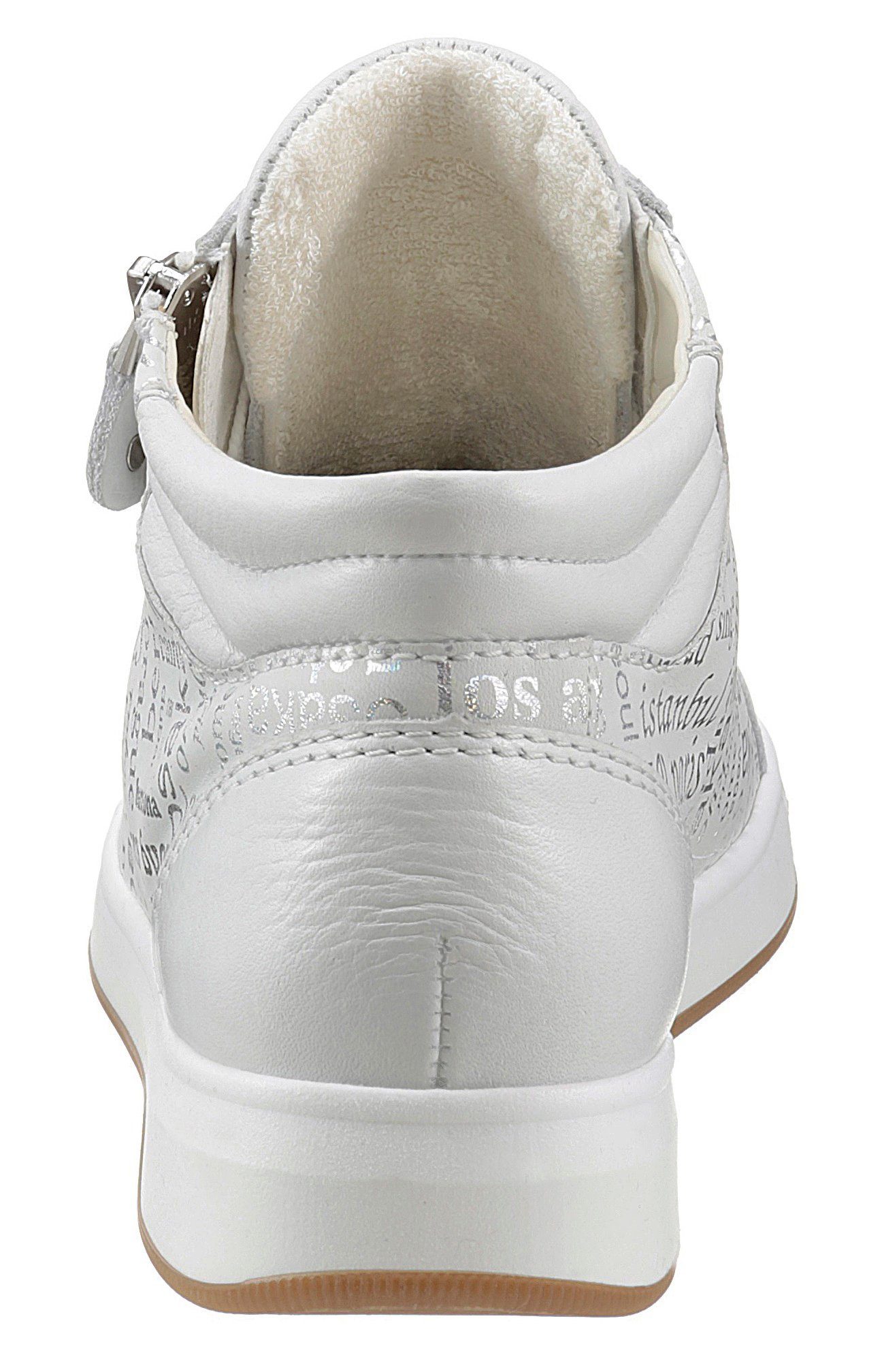 ROM herausnehmbarer Ara Einlage Sneaker mit weiß