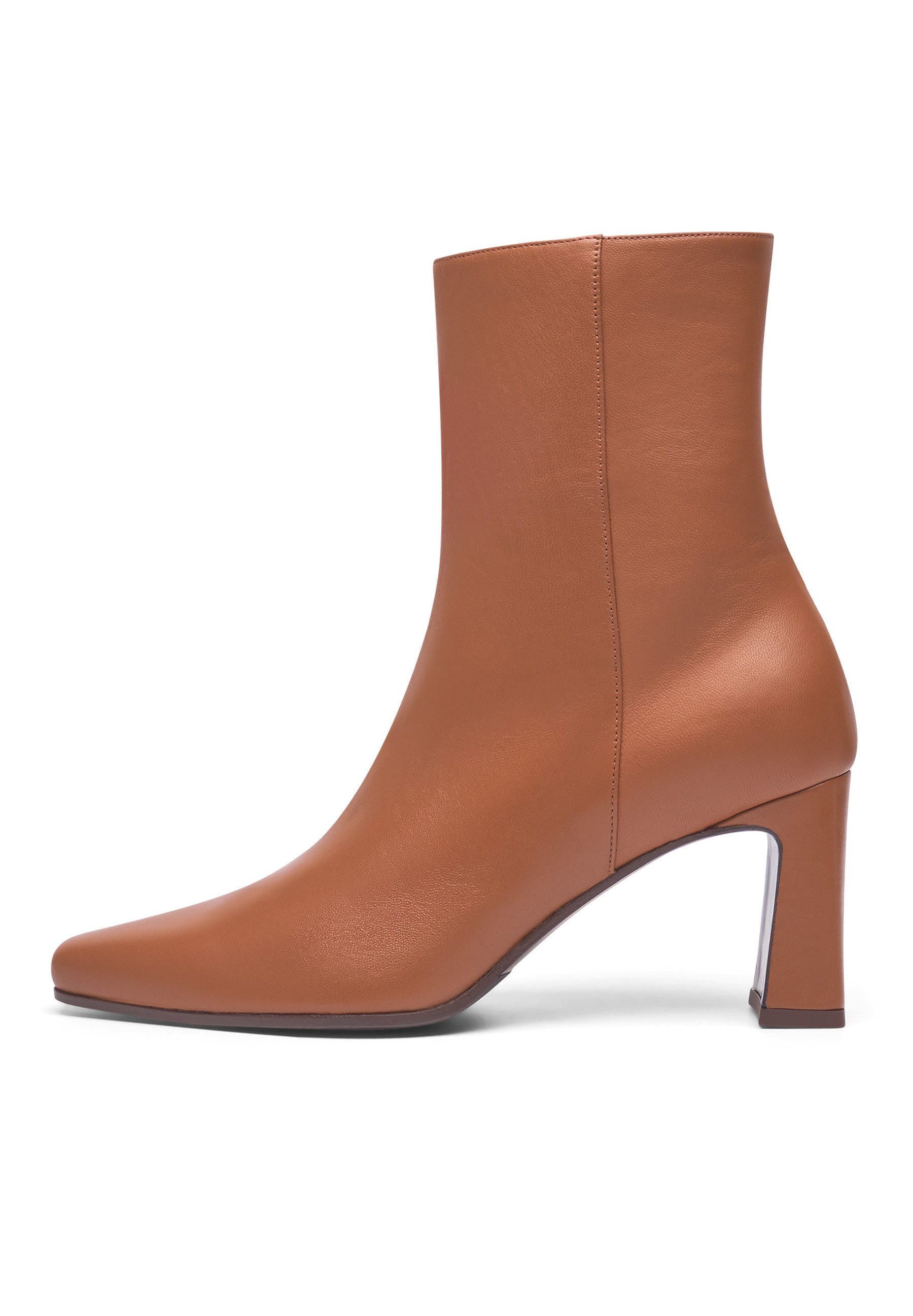 Henry Stevens Madison ZB70 Businessschuh Schlupfboots Damen Stiefelette mit Absatz handgefertigt, Lederschuhe