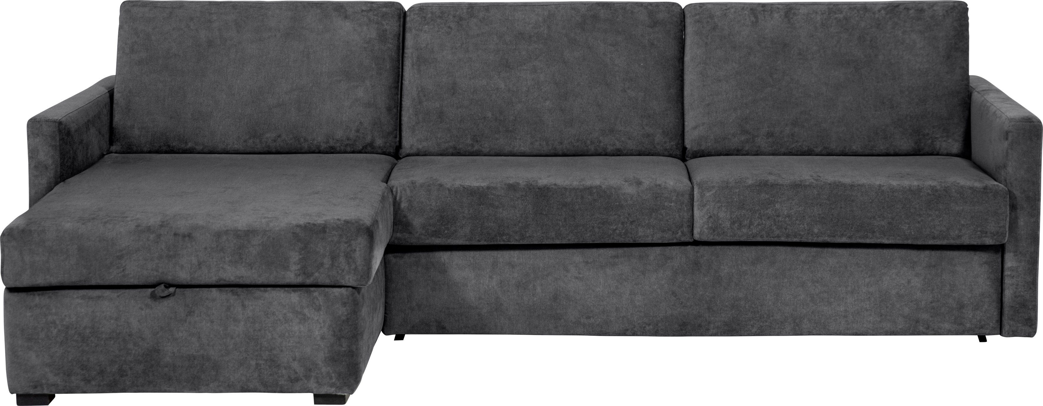 Home affaire Schlafsofa GOLDPOINT Ecksofa 264 cm, Liegefläche (140/200cm), L-Form, Bettfunktion, Bonell-Federkernmatratze und Dauerschläfer-Funktion