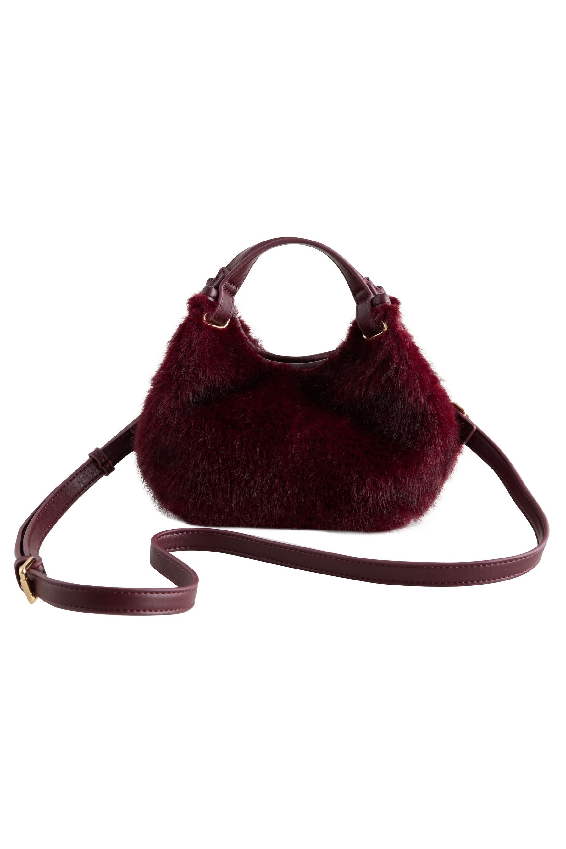 Next Umhängetasche Kleine Handtasche aus Kunstfell (1-tlg)
