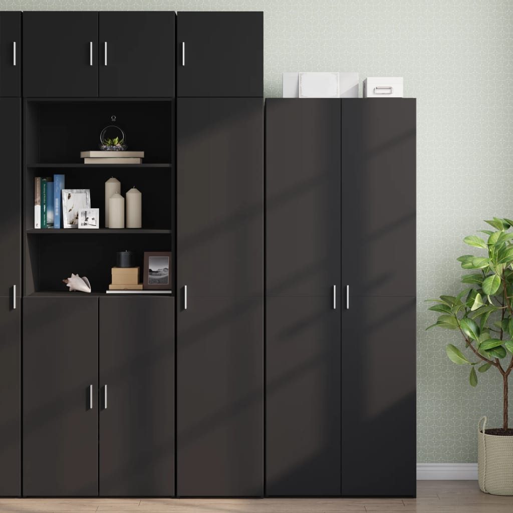 vidaXL Hängeschrank Wandschrank Schwarz 40x42,5x40 cm günstig online kaufen