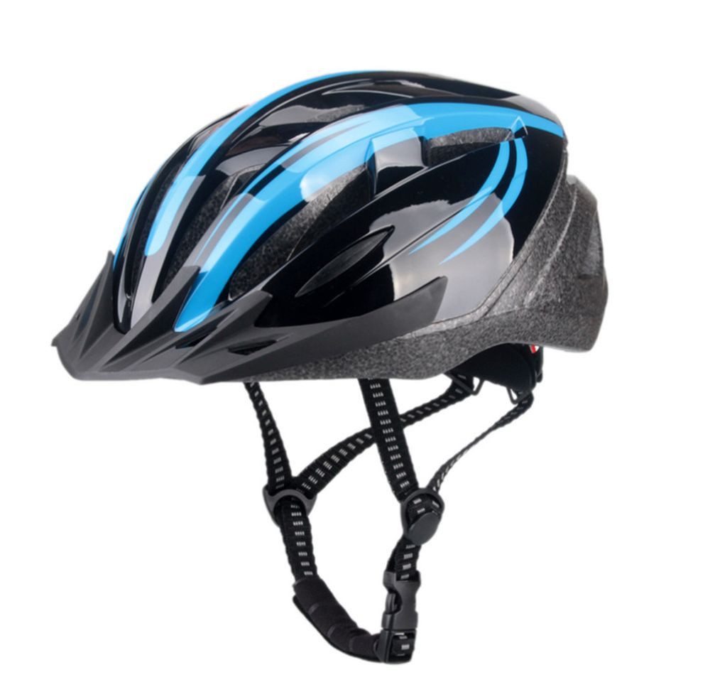 T&Y Trade Fahrradhelm Schutzhelm Damen Herren Jugend Fahrrad Helm Radhelm Fahrradhelm 8223, extra leicht,Sonnenblende,verstellb.Helm Kinnriemen,Gr.58-61cm,blau