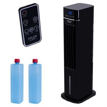 Adler Ventilatorkombigerät AD 7859 3 in 1 Turmventilator mit Wassertank, Verdunstungskühler, LCD Touchpanel, Timer, Fernbedienung, schwarz