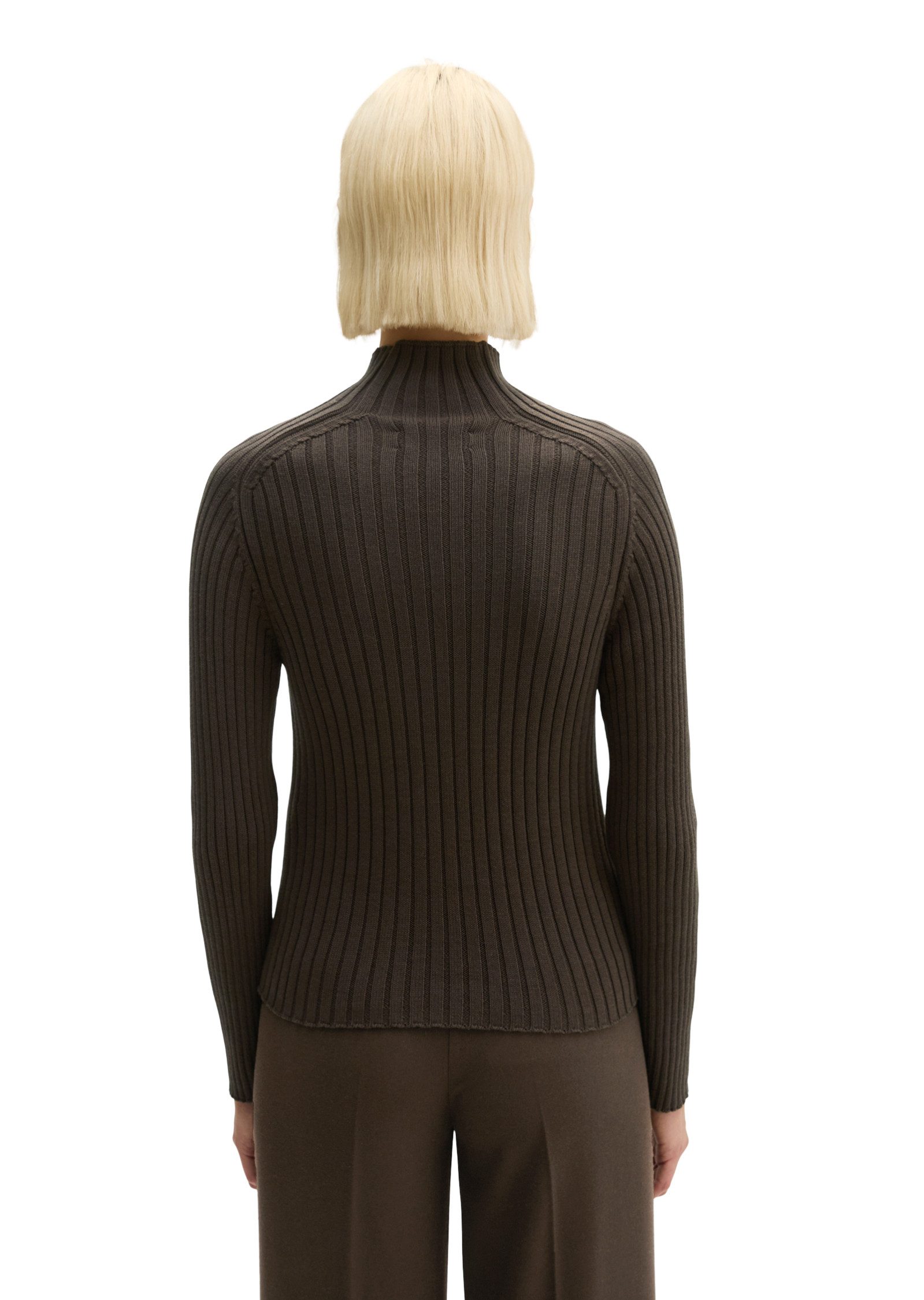 Marc O'Polo Stehkragenpullover aus Heavy Weight Cotton – Bild 3 von 5