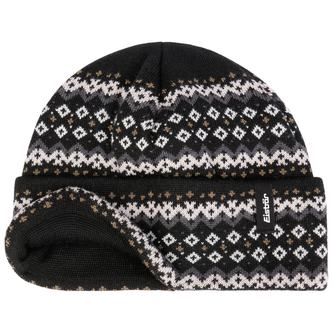 Eisbär Beanie (1-St) Strickmütze mit Umschlag, Made in Austria