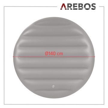 Arebos Pool-Abdeckplane Thermoabdeckung für Whirlpools, schwarz, Whirlpoolzubehör für Pools