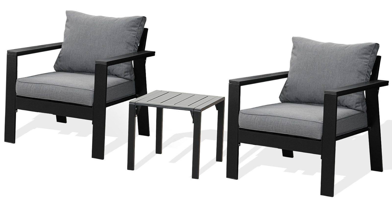 MeXo Gartenlounge-Set Lounge Gartenmöbelset Aluminium, (Kleine günstig online kaufen