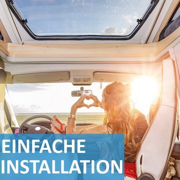 VSG24 Premium Einparkhilfe ECHO PLUS WOHNMOBIL Parkhilfe zum nachrüsten PDC Rückfahrkamera (Rückfahrwarner mit Lautsprecher & 6 Sensoren Stecksystem Nachrüstsatz)