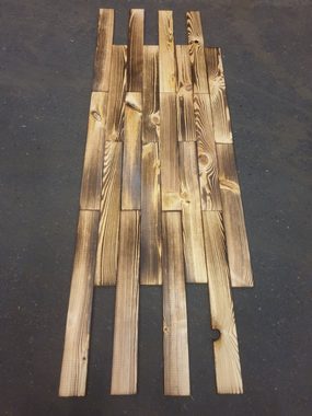 Kistenkolli Altes Land Allzweckkiste 20 Stück neue geflammte Holzbretter aus Nadelholz