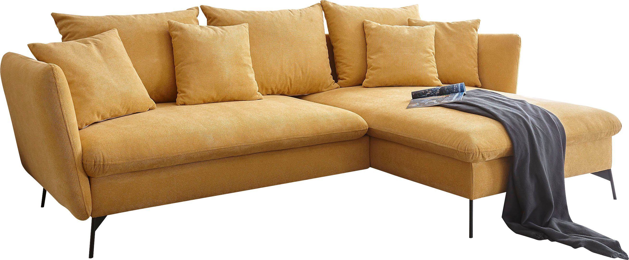 andas Ecksofa LIVORNO,258 cm, L-Form, Schlaffunktion günstig online kaufen