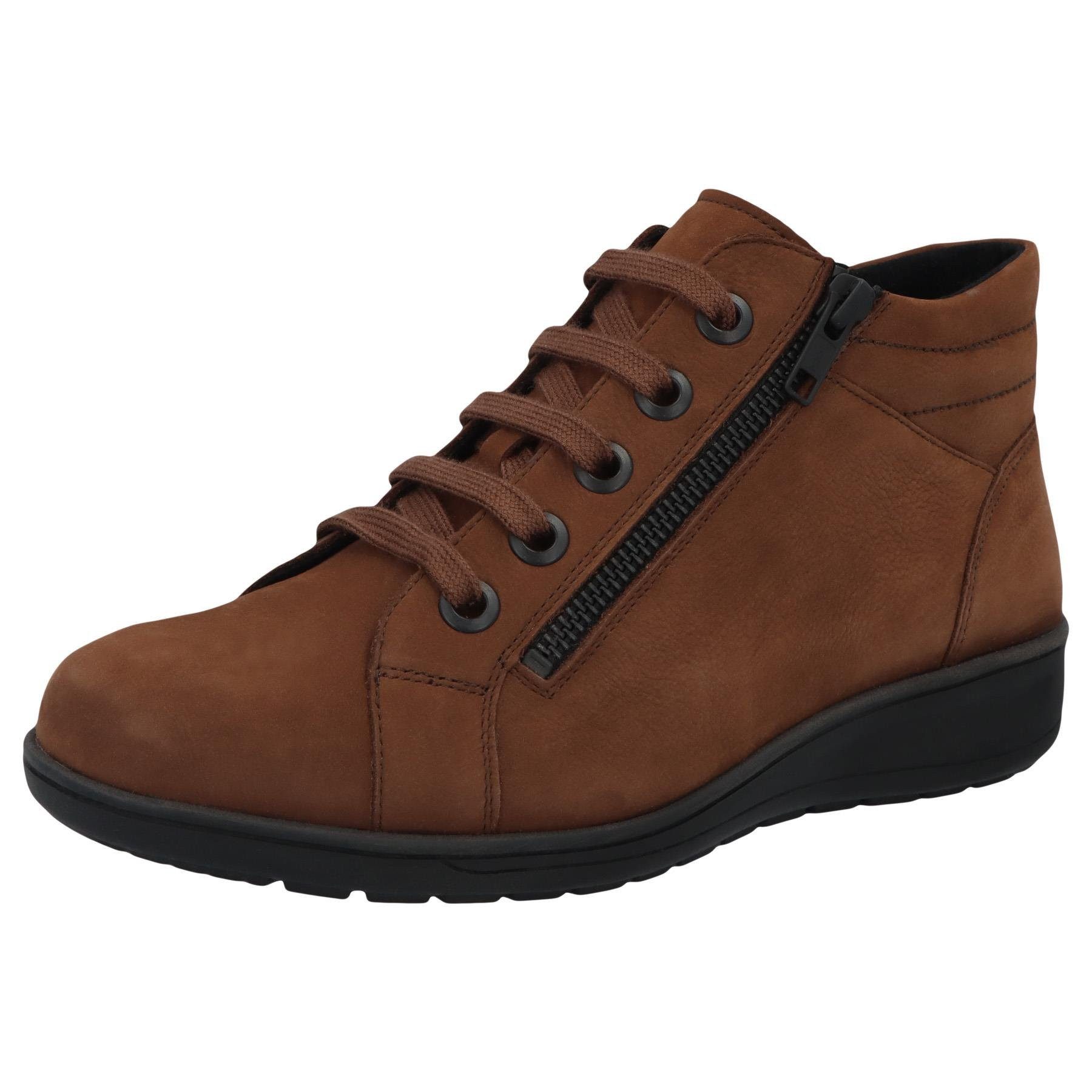 SOLIDUS Solidus Erwachsene Solidus Kate Stiefel Leder Reißverschlussstiefel