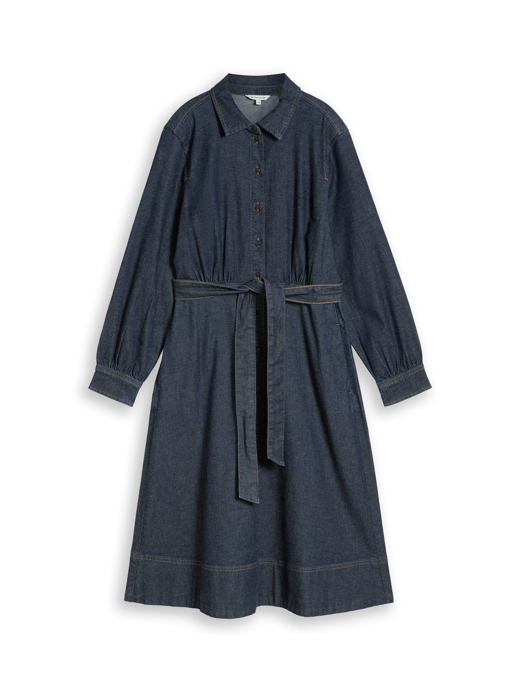 TOM TAILOR Sommerkleid Kleider & Jumpsuits Loose Fit Jeanskleid mit Gürtel