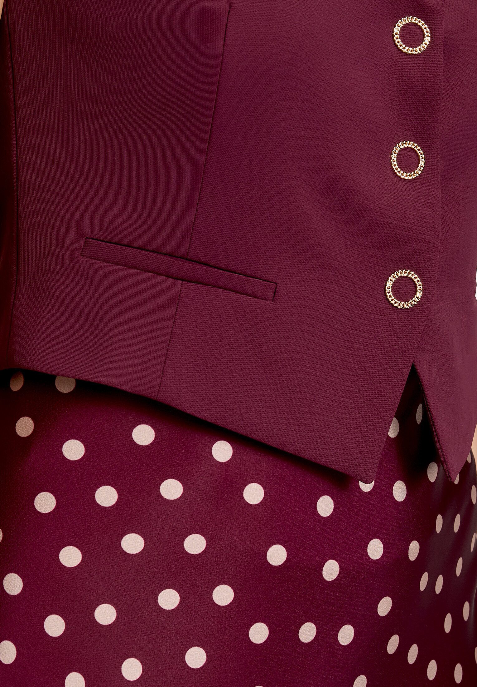 Vera Mont Strickweste Damen mit Kragen