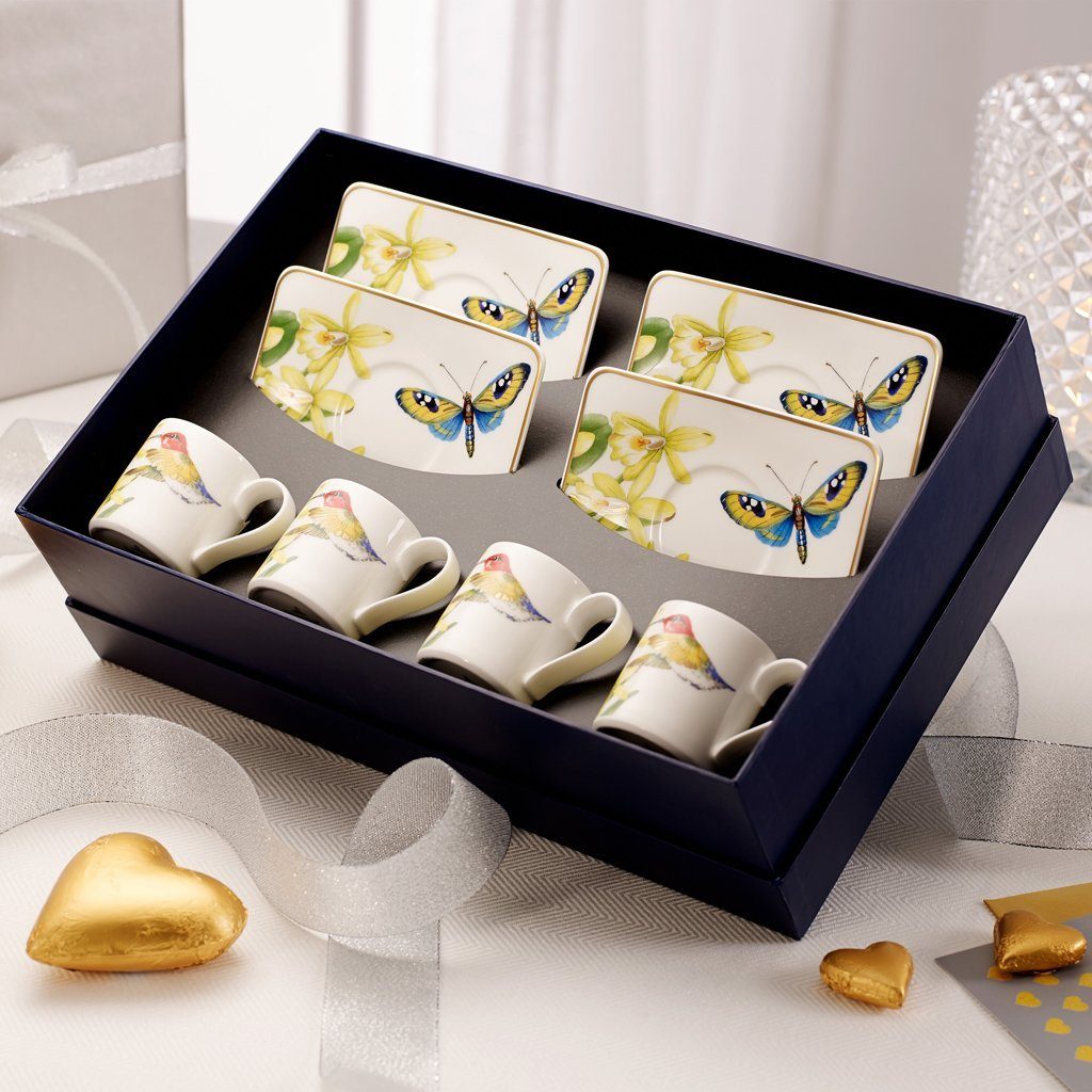 Villeroy & Boch Signature Espressotasse Amazonia Mokka-/Espressotasse, 80 ml, 1-tlg., Porzellan, Premium Bone Porcelain, spülmaschinenfest, Made in Germany