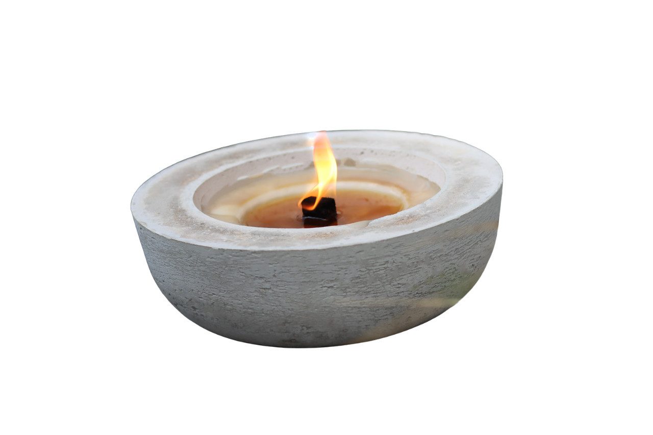 Gedankenwunder Manufaktur Feuerschale Beton Outdoor Kerze, Dauerdocht lange günstig online kaufen