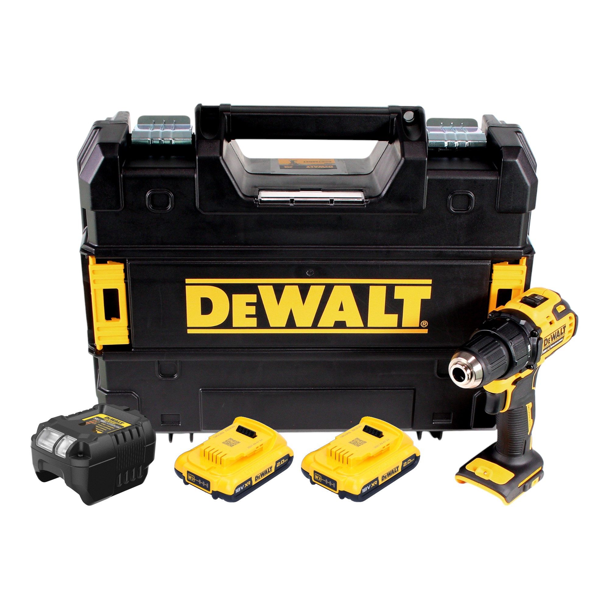 DeWalt Akku-Schrauber DCD 708 D2T Akku Bohrschrauber 18 V Li-Ion Brushless in TSTAK Box + 2