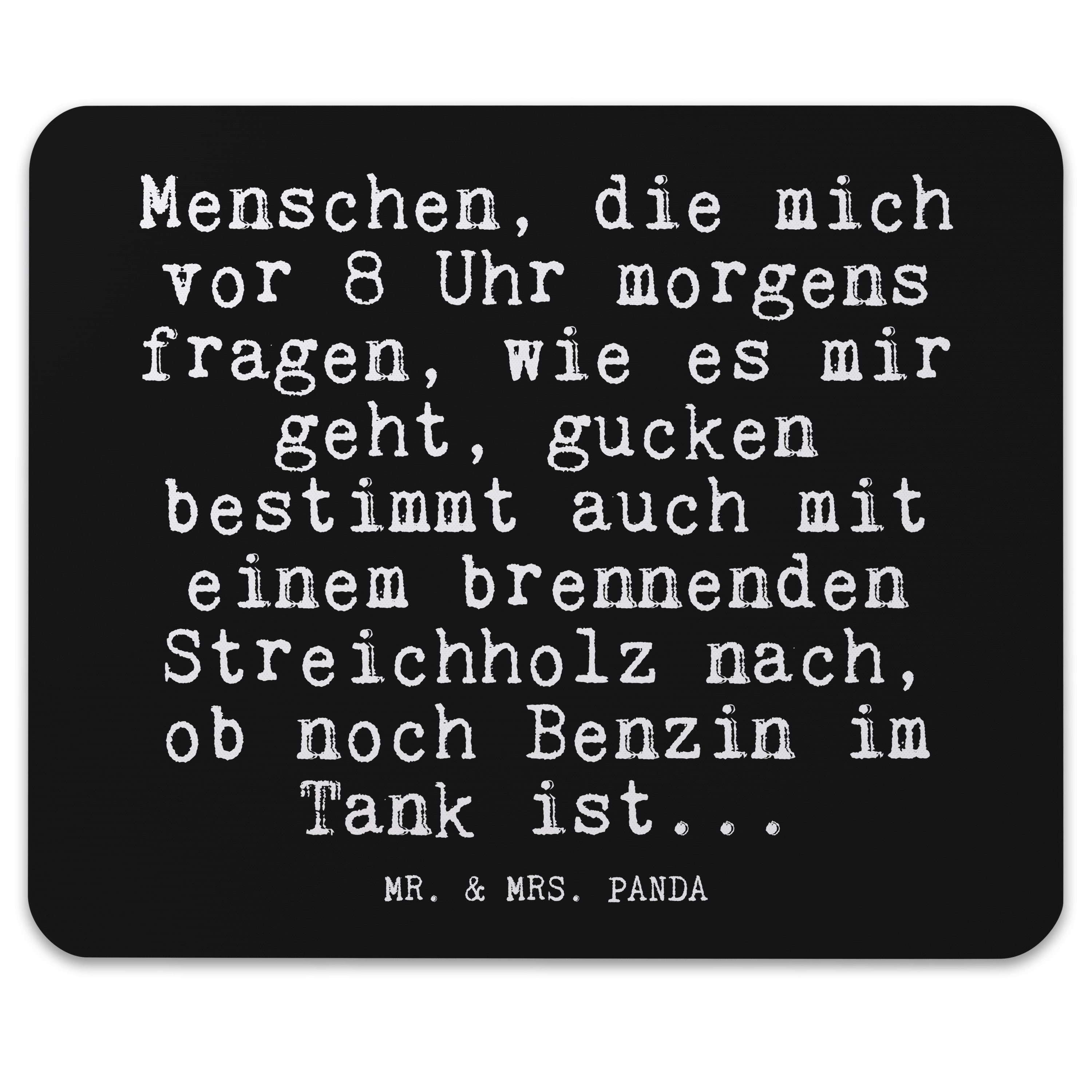 Mr. & Mrs. Panda Mauspad »Menschen, die mich vor... Schwarz