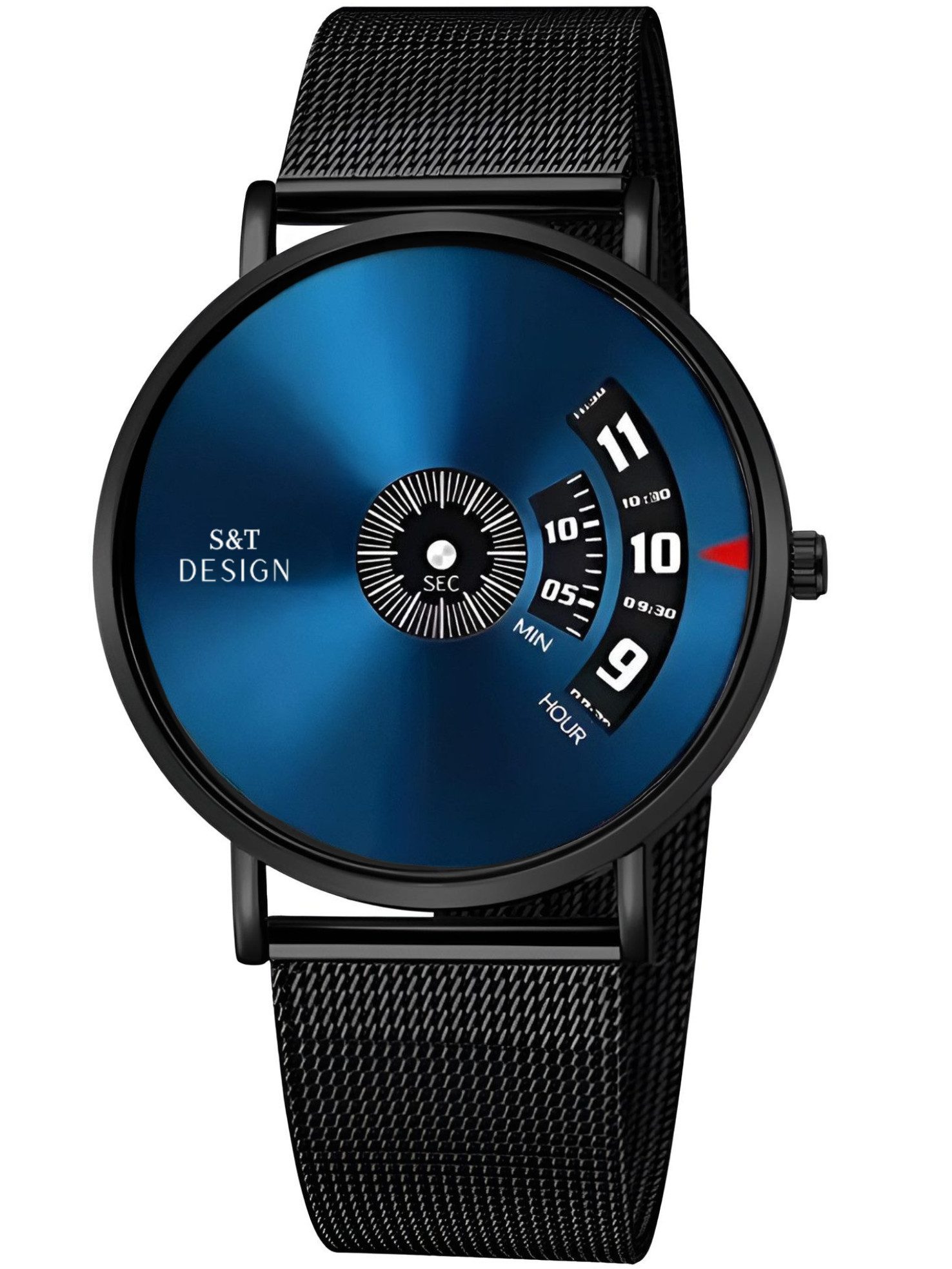 S&T Design Quarzuhr Herren Armbanduhr Mesh günstig online kaufen