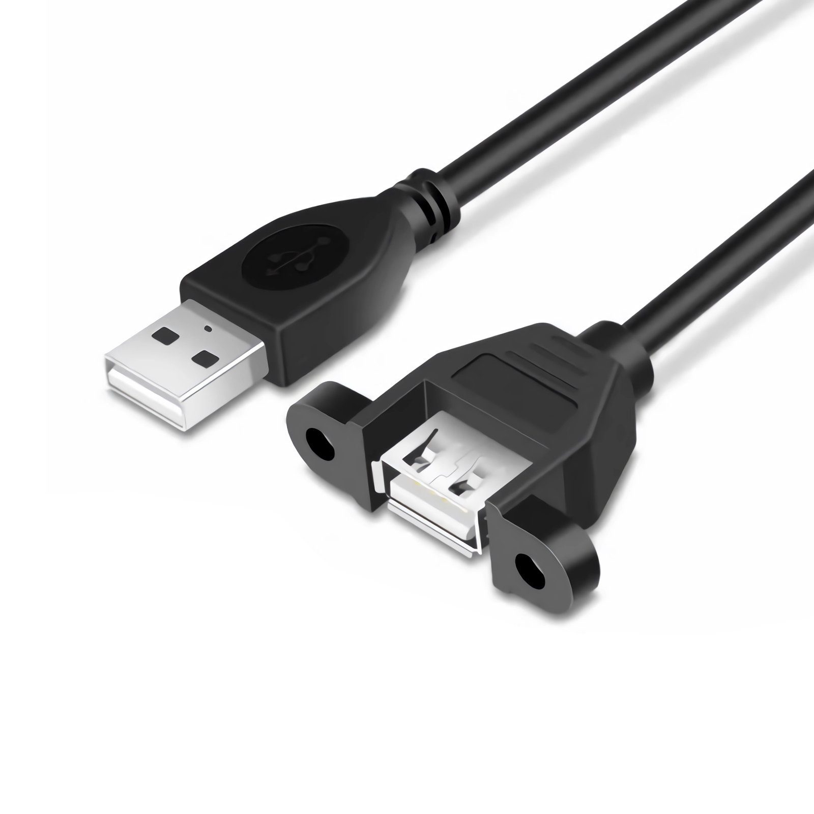 Bolwins K23 50cm USB 2.0 Электропровод Verlängerungskabel Daten festbar für Laptop PC Computer-Kabel