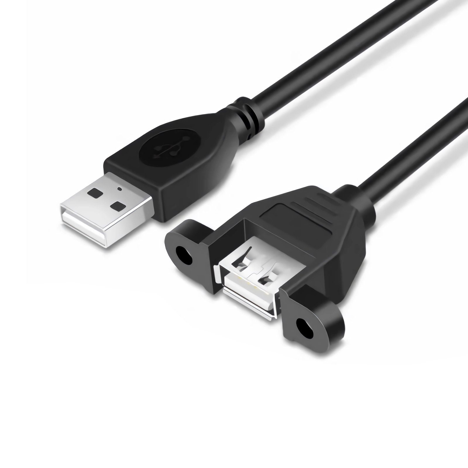 Bolwins K23 50cm USB 2.0 Kabel Verlängerungskabel Daten festbar für Laptop  PC Computer-Kabel