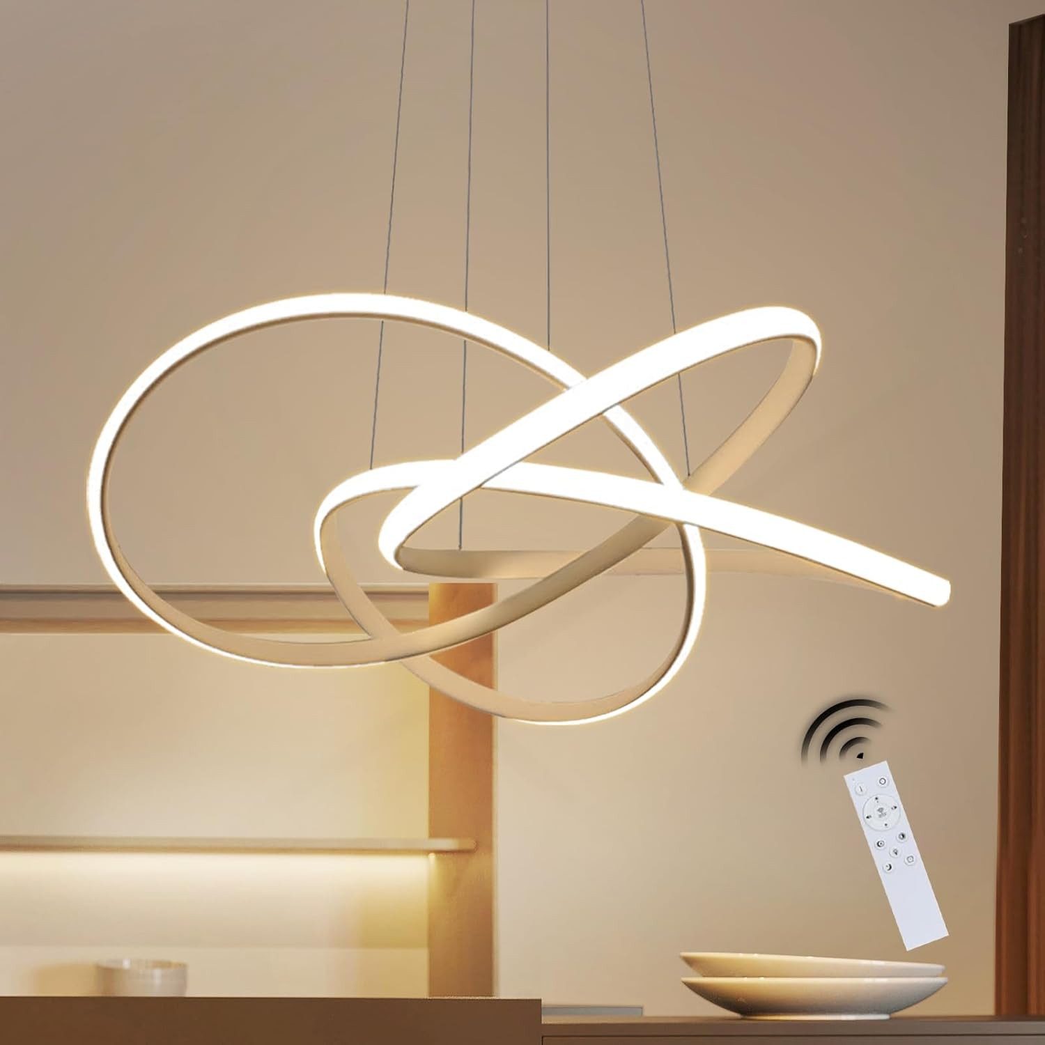 ZMH LED Pendelleuchte Höhenverstellbar 59W Ring günstig online kaufen