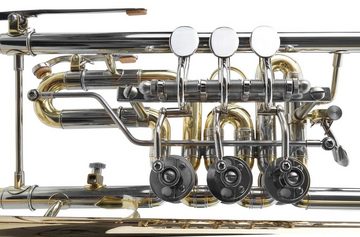 Classic Cantabile Drehventil Bb-Trompete TR-43G Bb-Konzerttrompete, (inkl. Koffer & Mundstück), Mundrohr: Goldmessing, Schallbecher: 129 mm