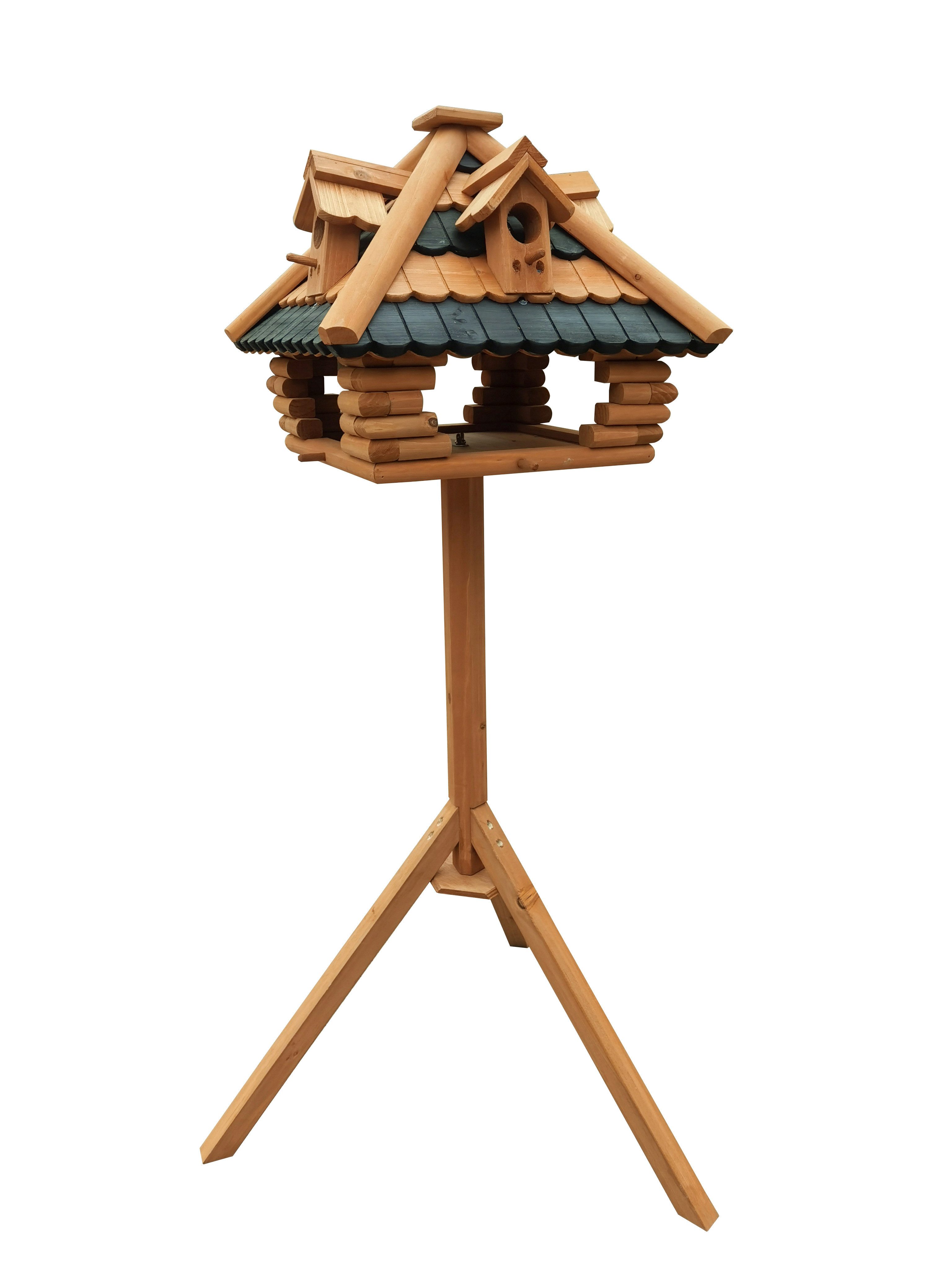 Vogelhaus ALPENFLAIR mit Ständer Vogelfutterhaus Futterhaus Vogel Haus