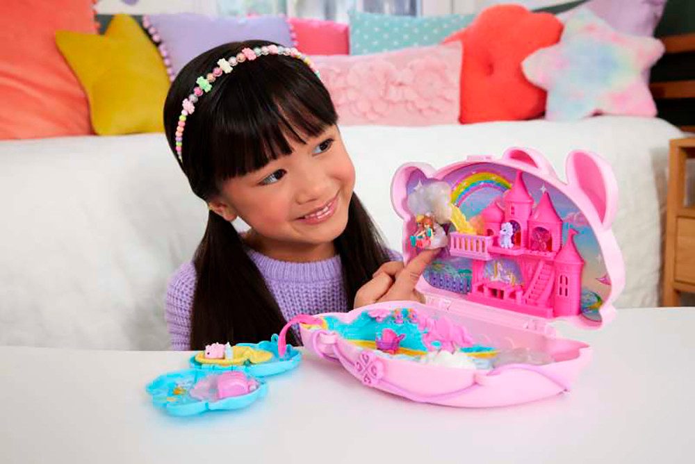 Polly Pocket Spielwelt Baby und Häschenmama Schatulle