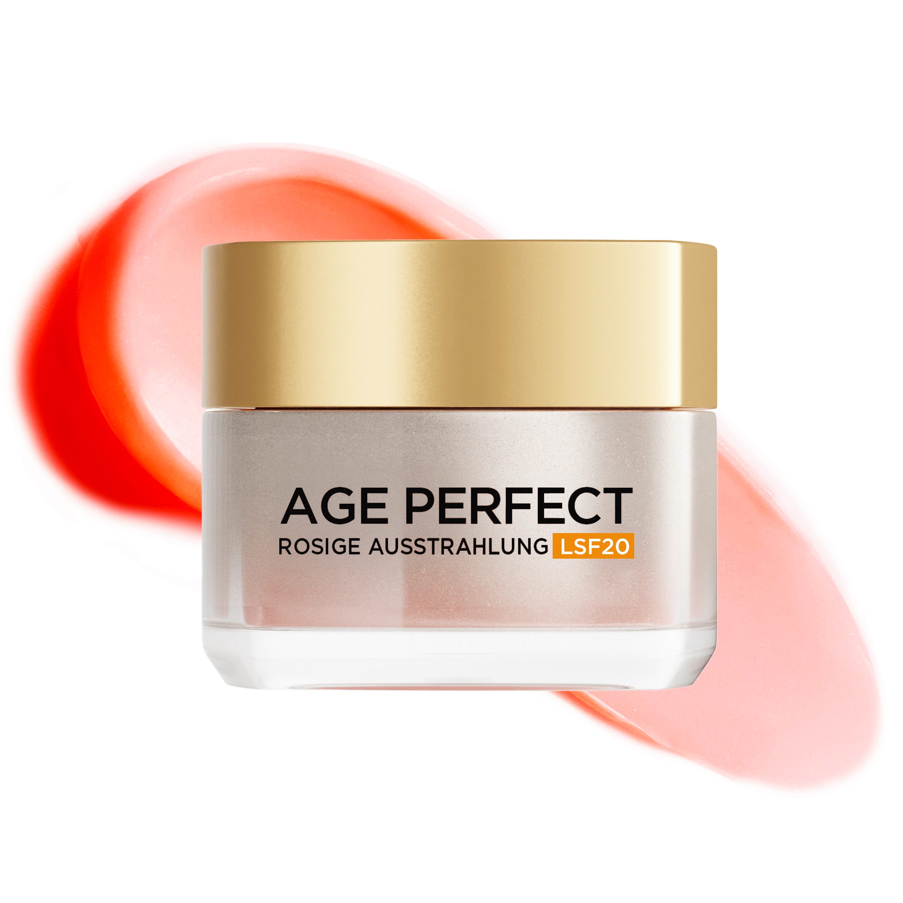 L'ORÉAL PARIS Feuchtigkeitscreme AGE PERFECT GOLDEN AGE ROSÉ-TAGESPFLEGE LSF20, LSF 20, mit Calcium und Vitamin B3, strafft die Haut, intensive Pflege