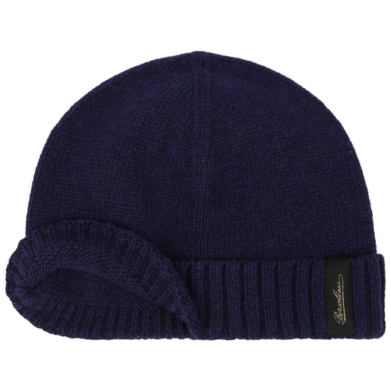 Borsalino Beanie (1-St) Strickmütze mit Umschlag, Made in Italy