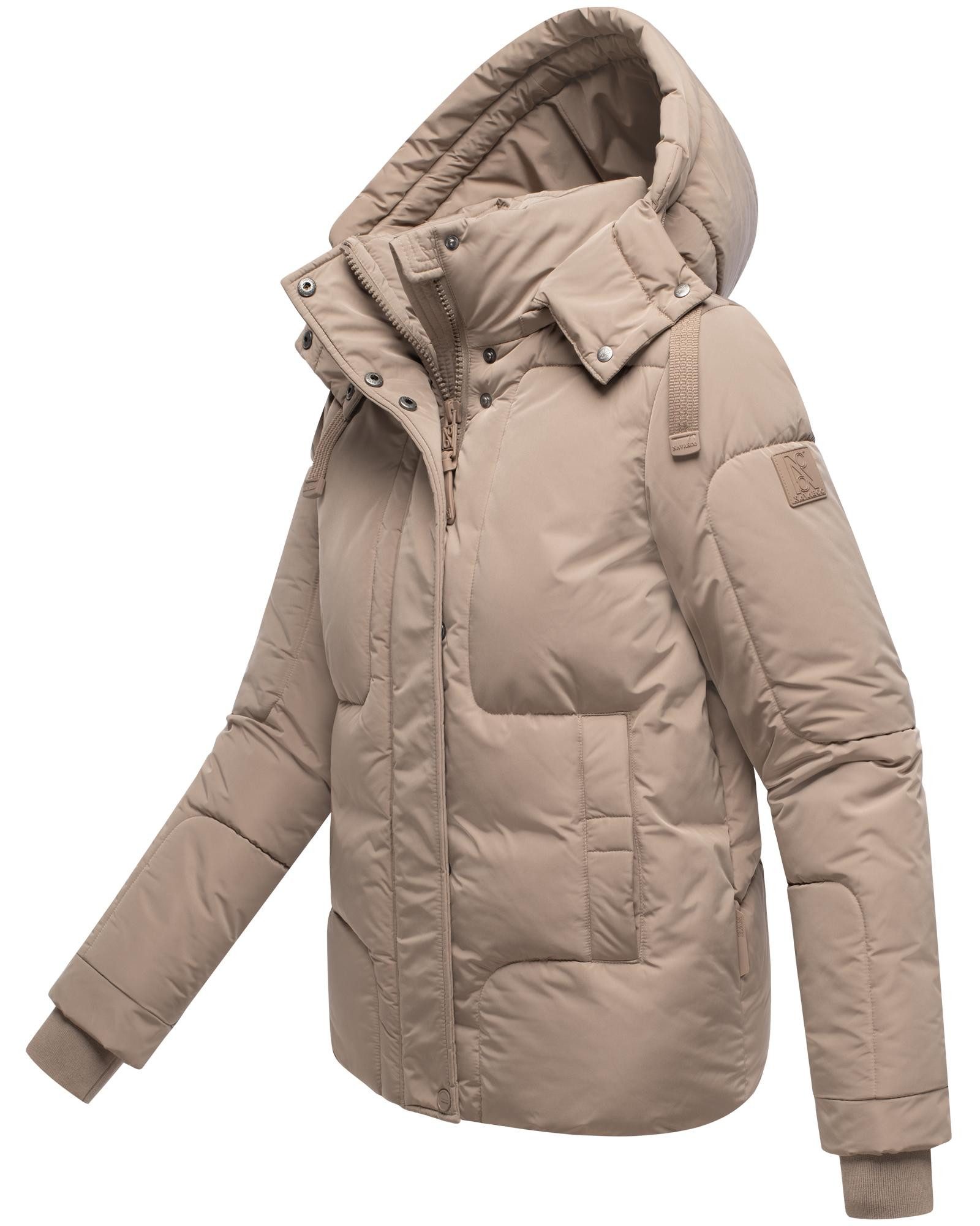 Navahoo Steppjacke Zauberlicht 14 Winterjacke mit abnehmbarer Kapuze und Fleece-Futter