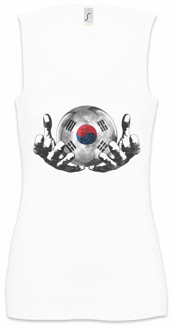 Urban Backwoods Tanktop South Korea Football Magic Ball Ärmelloses Damen T-Shirt Südkorea Fahne Südkoreanische South Korean