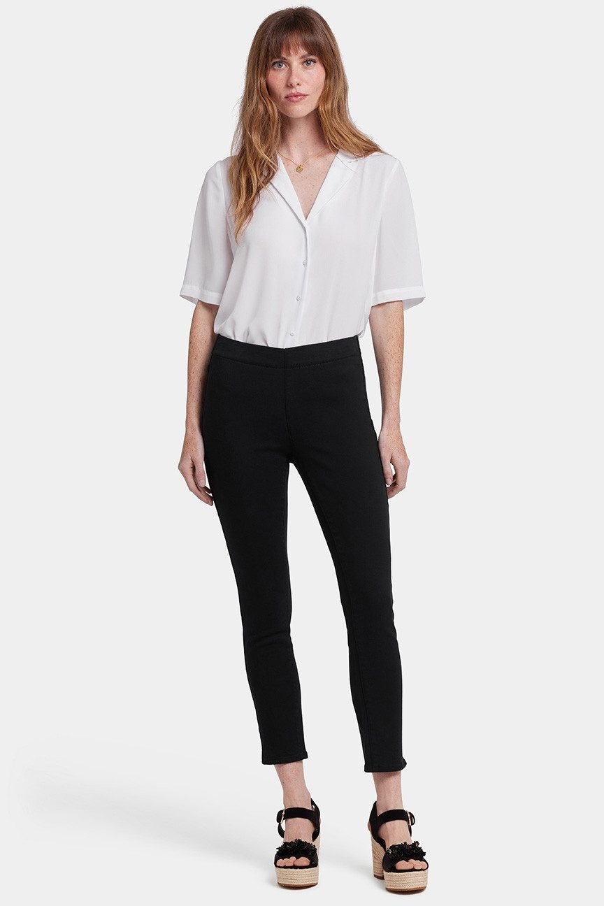 NYDJ Straight-Jeans Ami Skinny Ankle Pull-On Jeans in Soft-Contour Denim™ mit Seitenschlit