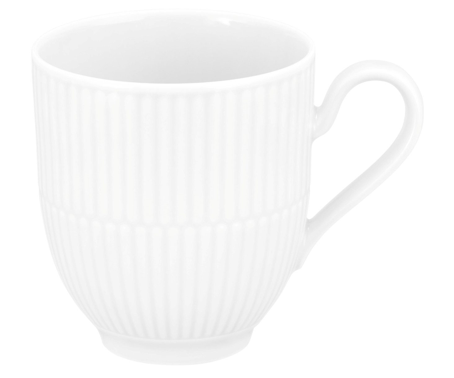 Seltmann Weiden Becher Amina, 1-tlg., Porzellan, Kaffeebecher, Tasse, mit Relief