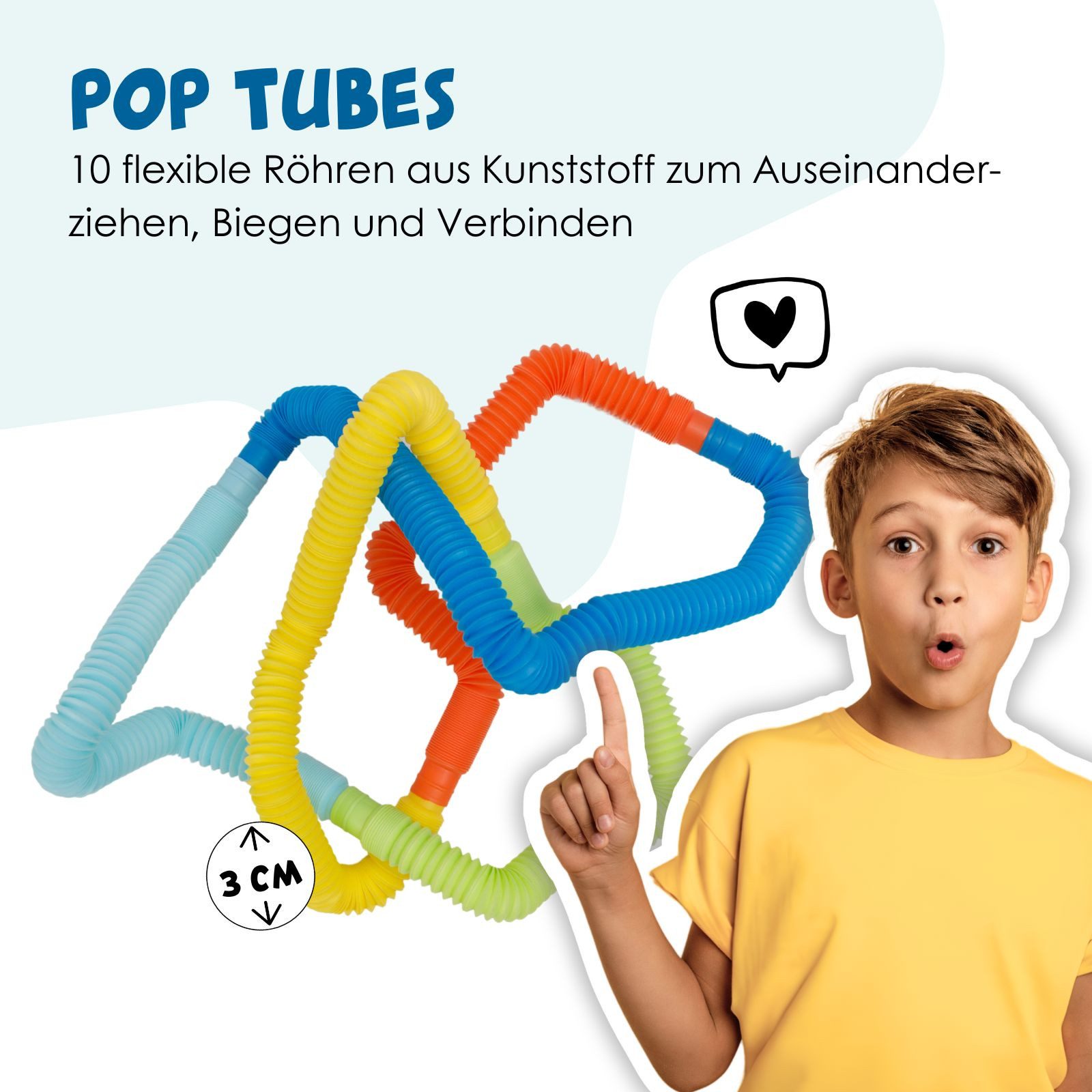 alldoro Fidget-Gadget Flexi Pop Tubes, 10 Stretch-Röhren Ø 3 cm, ausziehbar günstig online kaufen