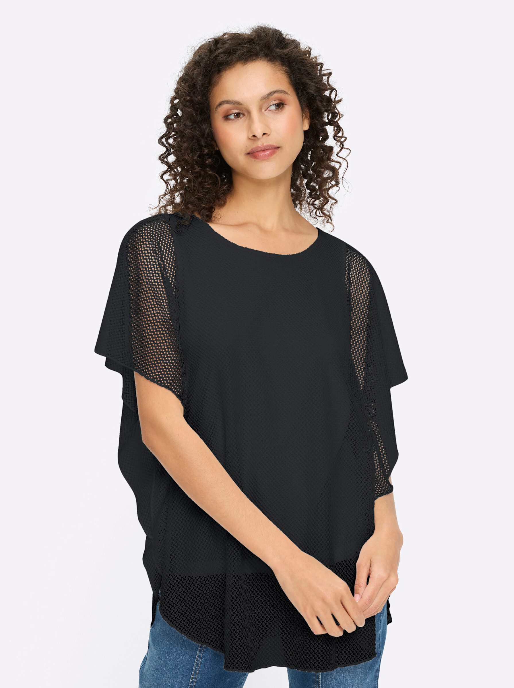 T-Shirt 2-in-1-Shirt Kurzarm