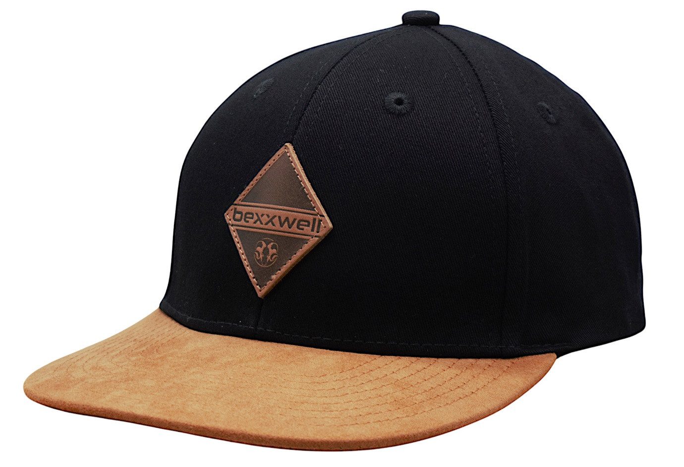 Bexxwell Snapback Cap 2er-Set Partnerlook für Klein und Groß mit Lederpatch