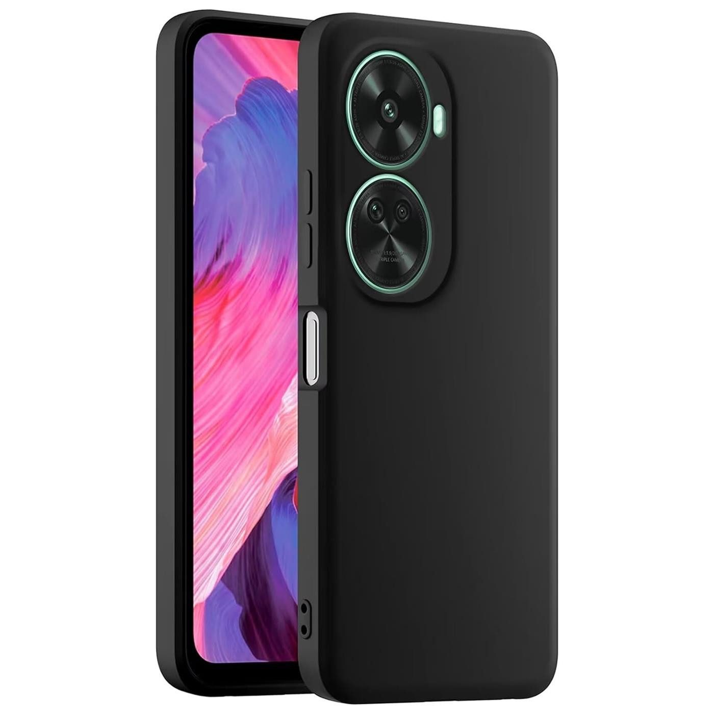 CoolGadget Handyhülle Black Series Handy Hülle für Huawei Nova 12 SE 6,67 Zoll, Edle Silikon Schlicht Robust Schutzhülle für Huawei Nova 12 SE Hülle