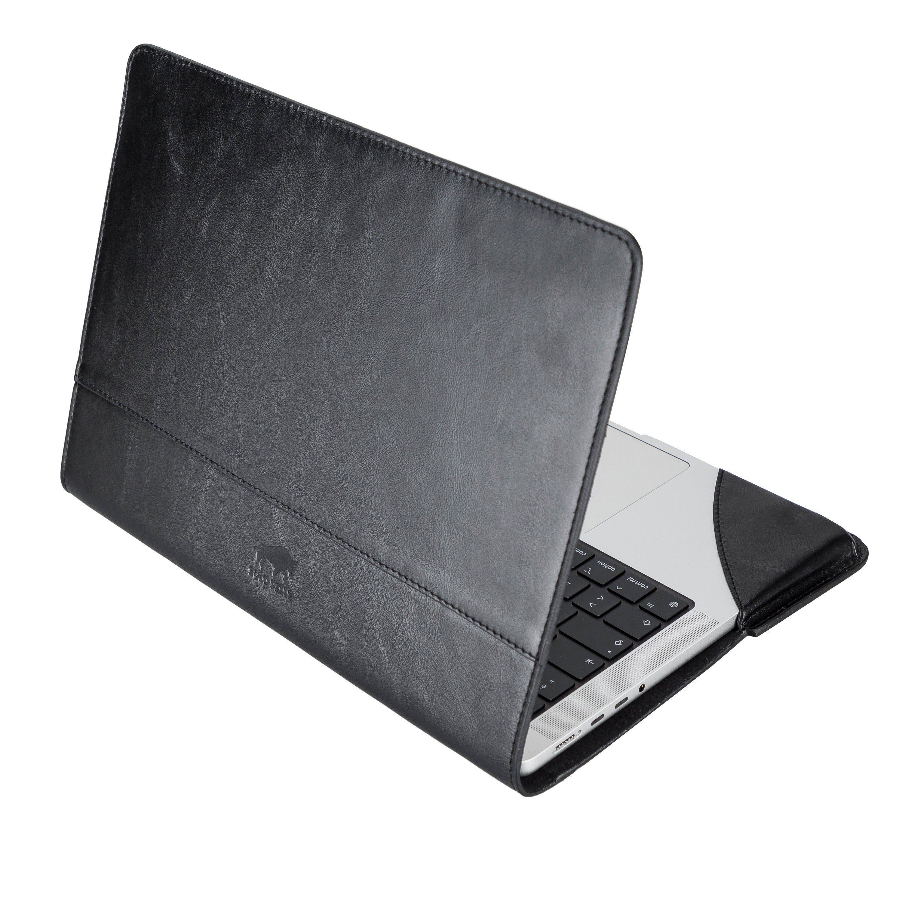 Solo Pelle Laptop-Hülle Ledertasche für das MacBook Pro 15 + 16 Zoll Lederhülle Case Hülle 40,6 cm (16 Zoll)