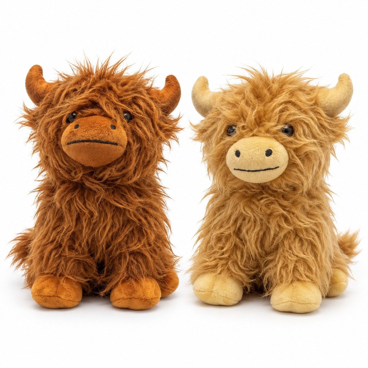 Jafri Toys Kuscheltier Highland Kuh 24cm Plüschtier weich Braun zufällig (Set, 1-St., Geschenk-Set), Kuscheln und Geschenke.2 Farben:Grau oder Braun nicht wählbar