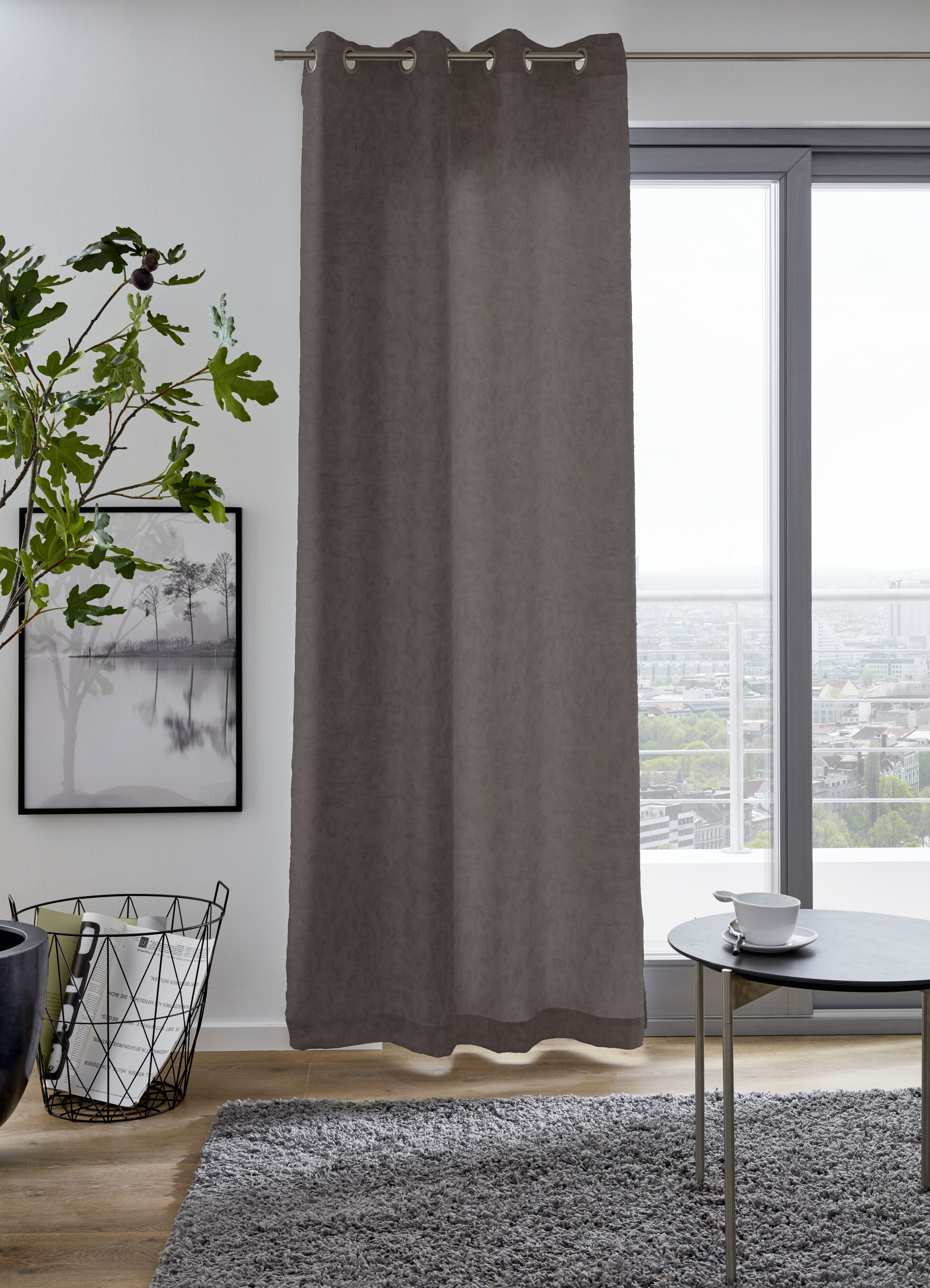 my home Vorhang MARMOR, Ösen (1 günstig online kaufen