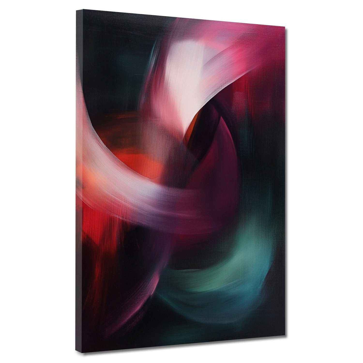 Artedinoi Leinwandbild Abstrakte Kunst dunkle Farben Leinwandbild Wandbild Kunstdruck XL Wand, Abstrakt in dunklen Farben