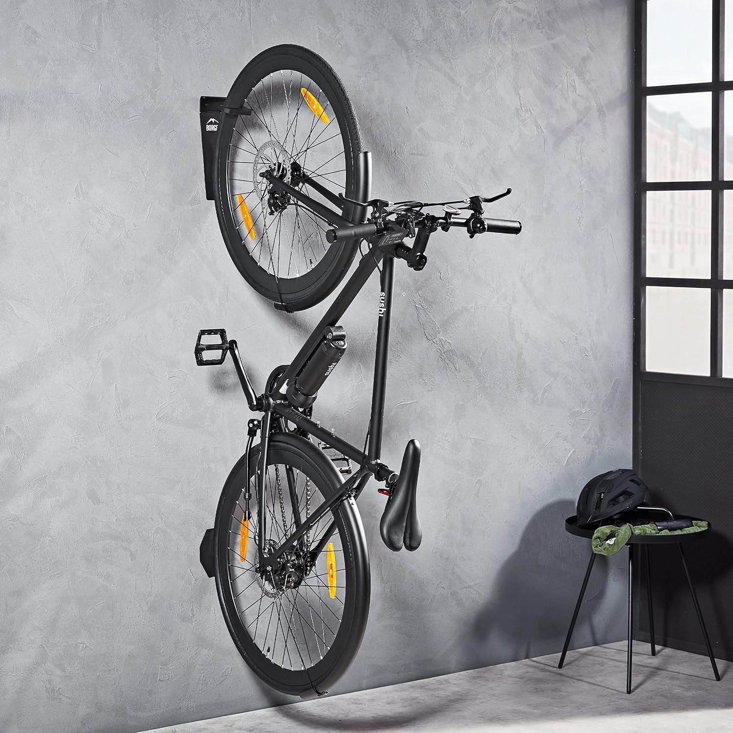 Borgen Fahrrad-Montageständer Borgen Fahrrad Wandhalterung Verikal günstig online kaufen