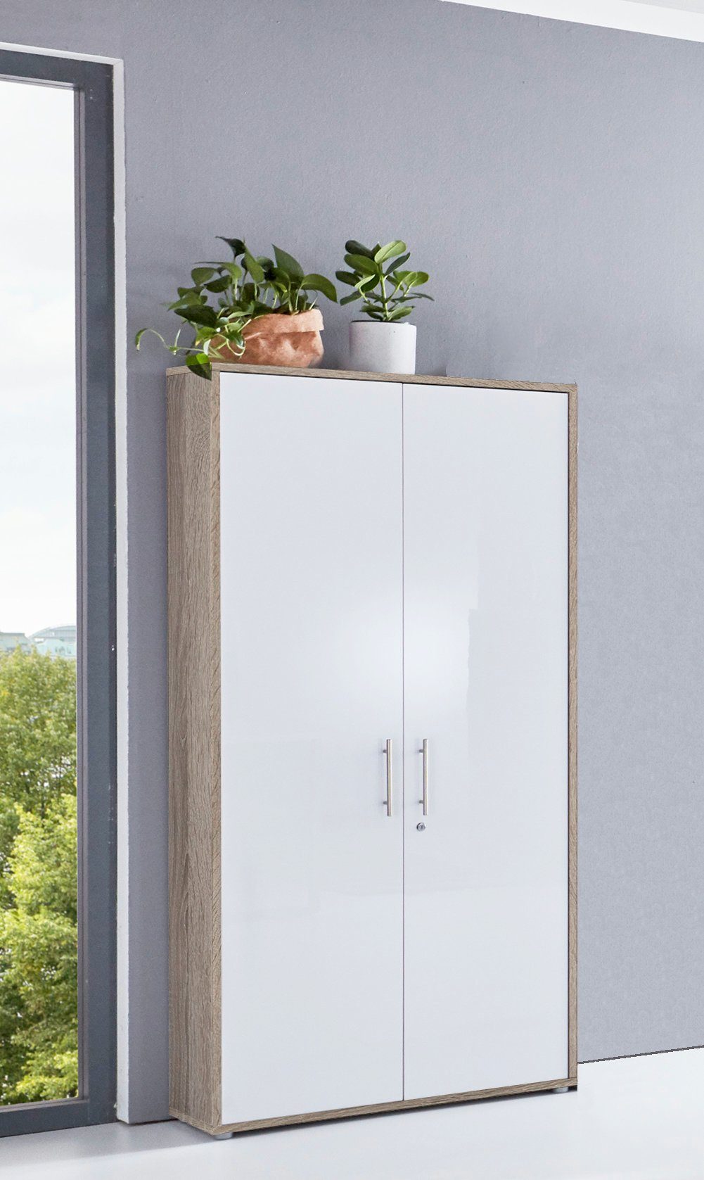 moebel-dich-auf Aktenschrank OFFICE EDITION (abschließbar, Metallgriffe, günstig online kaufen