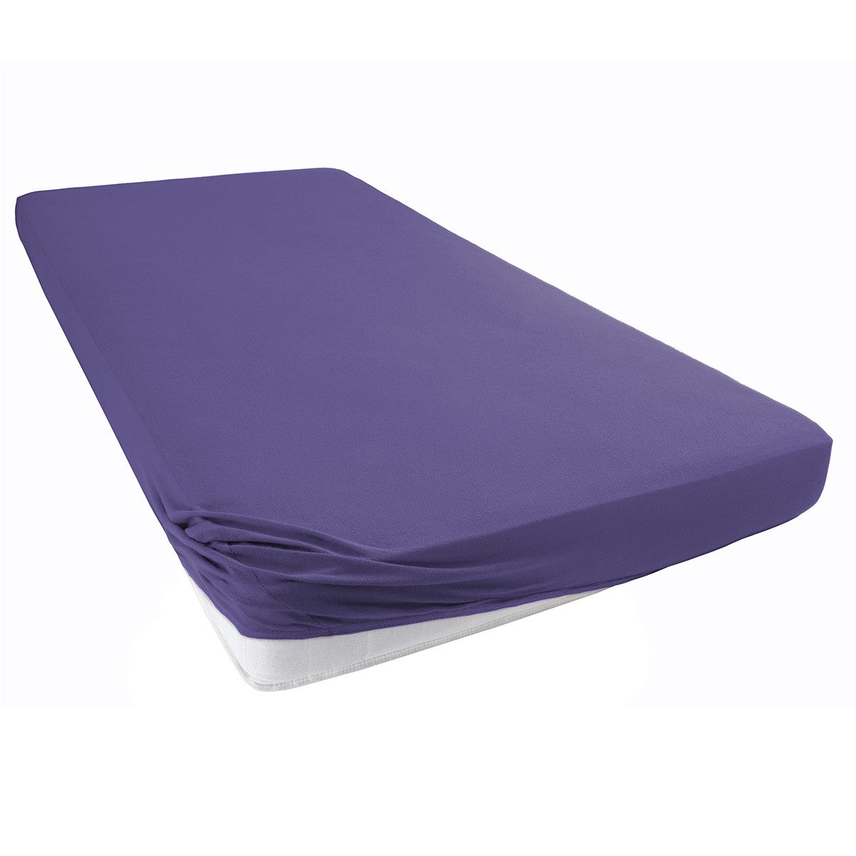 Visaggio Spannbettlaken Jersey aus 100% Baumwolle Spannbetttuch Bettlaken, Jersey, Gummizug: rundum, Spannbettlaken, für Matratzenhöhen bis 22 cm, Steghöhe 30 cm
