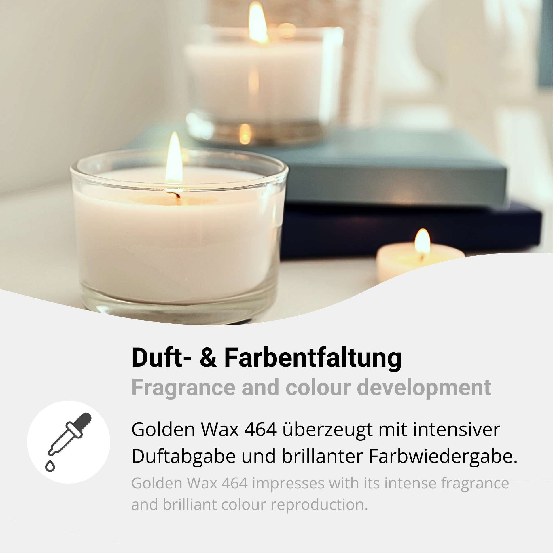 DistrEbution Duftkerze Kerzenwachs Golden Wax 464 Premium Sojawachs Pastillen für Kerzen – Bild 5 von 5