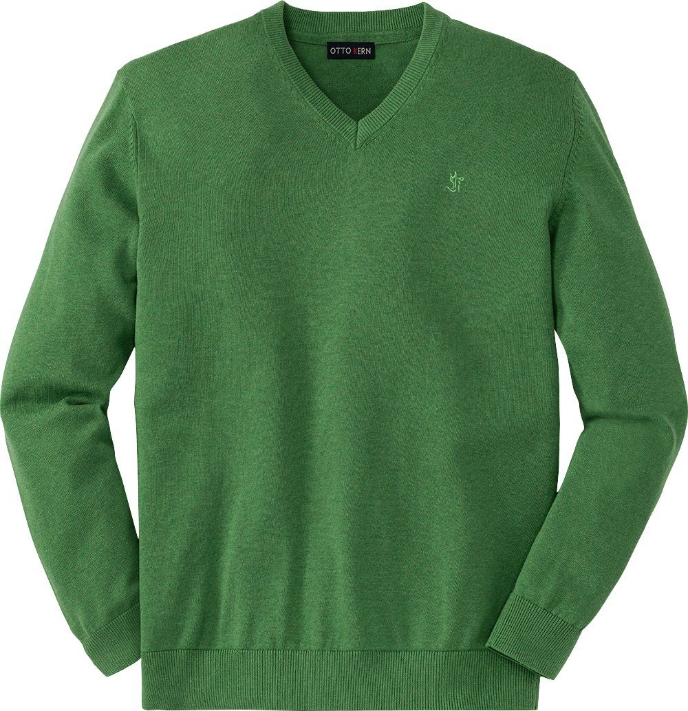 Otto Kern V-Ausschnitt-Pullover optimaler Ganzjahrespullover aus reiner Baumwolle
