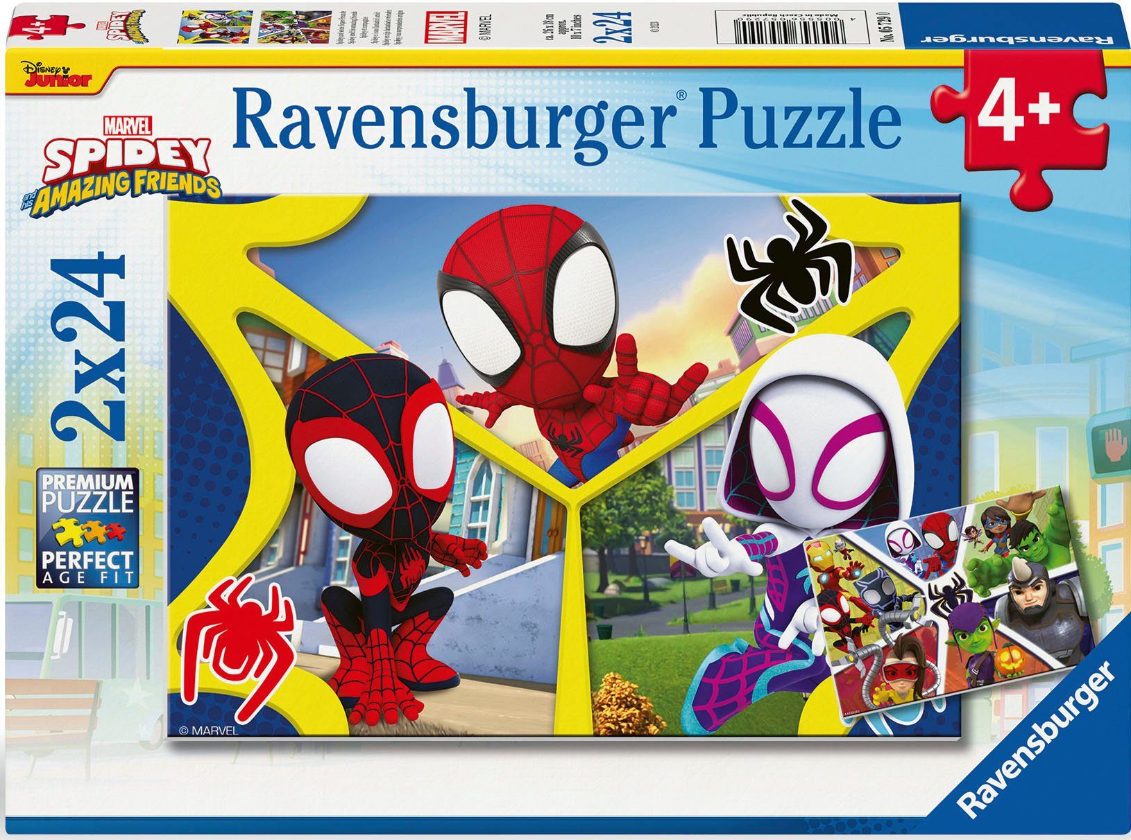 Spidey seine 48 Puzzleteile, Super-Freunde, Puzzle Europe und Made in Ravensburger